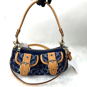 Coach Ashton Shoulder Crossbody Bag in Signature Denim Gold/Denim Natural CY700